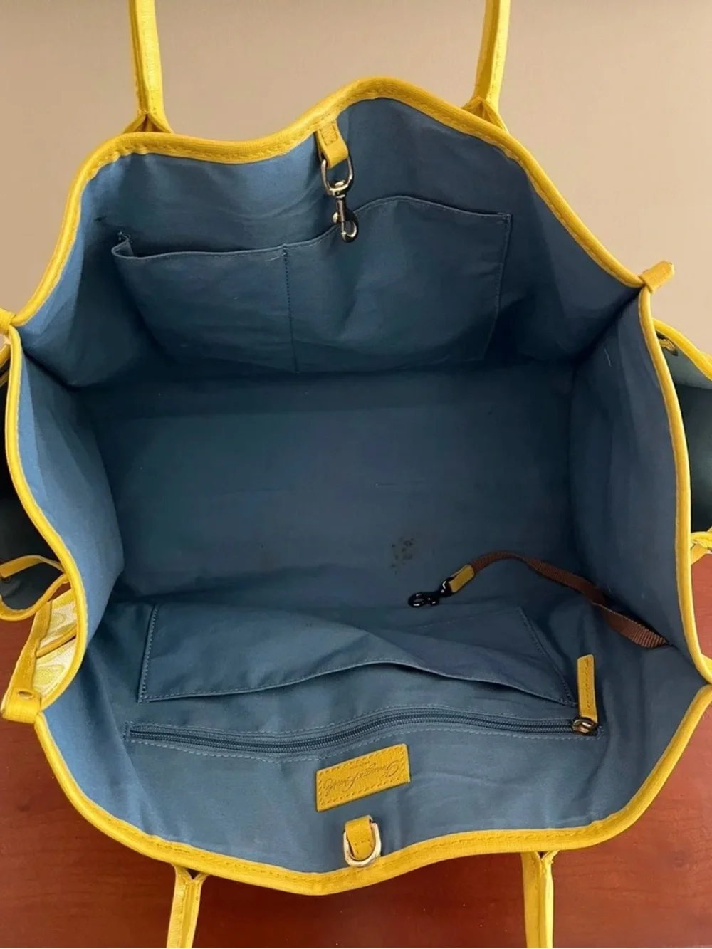 Dooney & Bourke Yellow Lemon Print Tote
